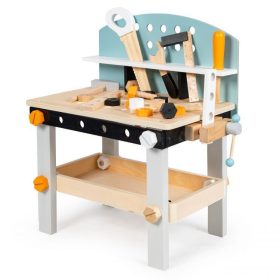   Drewniany stół montażowy dla dzieci, stół warsztatowy 38 szt.