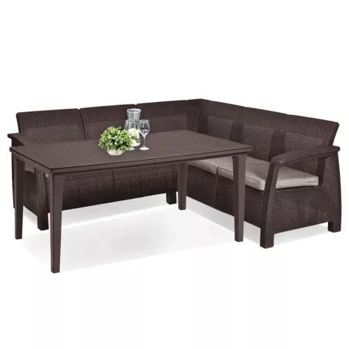 Zestaw mebli ogrodowych Corfu Relax ze stołem Futura