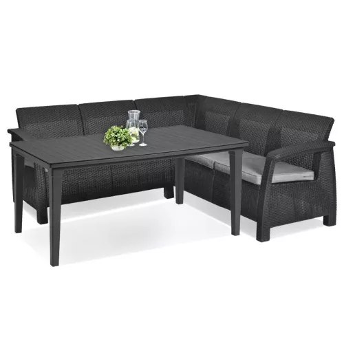 Zestaw mebli ogrodowych Corfu Relax ze stołem Futura