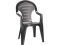 Plastikowe krzesło ogrodowe Bonaire grafitowe