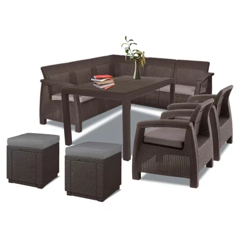 Zestaw mebli ogrodowych Corfu Relax duo cube