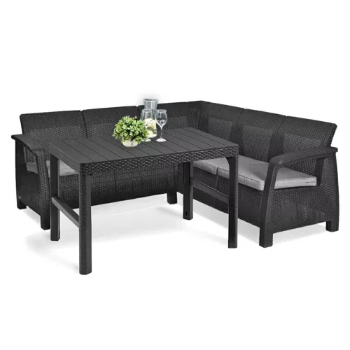 Zestaw narożny Corfu relax ze stolikiem lyon