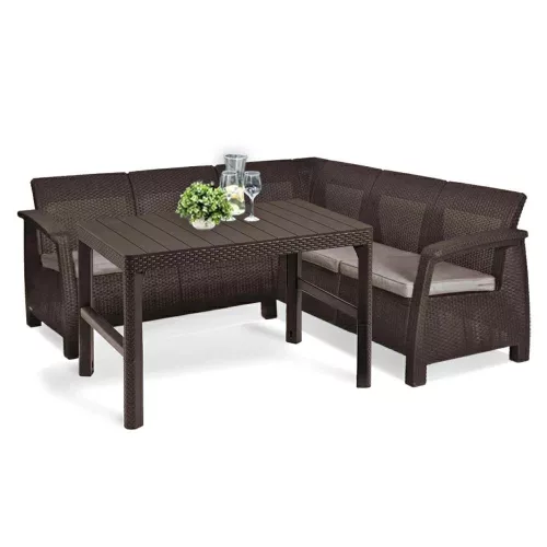 Zestaw narożny Corfu relax ze stolikiem lyon