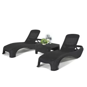 Zestaw ogrodowy Atlantic Duo leżaki z stolikiem Corfu