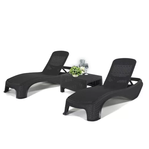 Zestaw ogrodowy Atlantic Duo leżaki z stolikiem Corfu