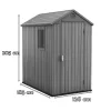 Plastikowy domek ogrodowy Darwin 4x6