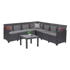 Narożnik 7-osobowy Claire XII ze stołem Orlando