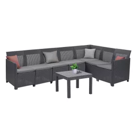 Narożnik 7-osobowy Claire XI ze stołem Orlando