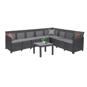 Narożnik 8-osobowy Claire XI ze stołem Orlando