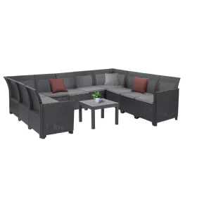 Narożnik Claire XII 10-osobowy ze stołem Orlando