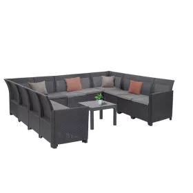 Narożnik Claire XIII 11-osobowy ze stołem Orlando