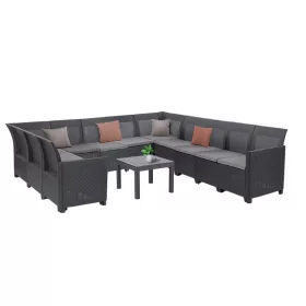 11-osobowy narożnik Claire XIV ze stołem Orlando