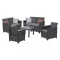 Zestaw 6-osobowych mebli ogrodowych Claire VI ze stołem Orlando