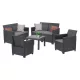 Zestaw 6-osobowych mebli ogrodowych Claire VI ze stołem Orlando