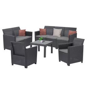   Zestaw 7-osobowych mebli ogrodowych Claire VI ze stołem Orlando