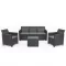 Zestaw mebli ogrodowych Claire z 5 miejscami siedzącymi i stołem z poduszkami