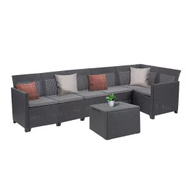 Narożnik Claire VIII 6-osobowy ze stolikiem z poduszkami