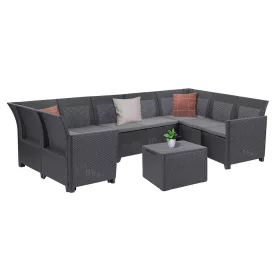   Claire VII 8-osobowy zestaw narożny ze stolikiem z poduszkami