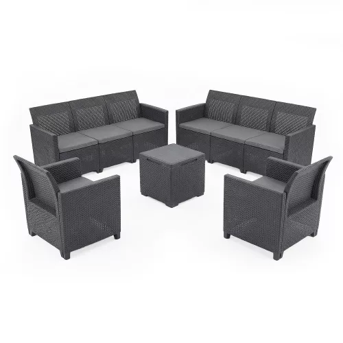 Zestaw mebli ogrodowych Claire dla 8 osób