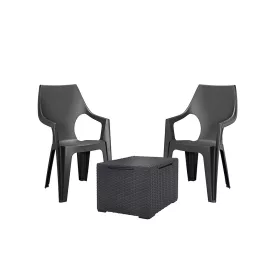   Zestaw mebli ogrodowych Dante Balcony z wysokim oparciem i stołem vigo