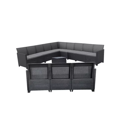 Claire IV 12 személyes kerti bútor garnitúra vigo tárolós asztallal