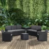 7-osobowy zestaw mebli ogrodowych Claire V ze stołem do przechowywania vigo
