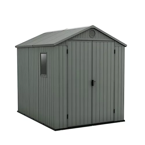 Plastikowy domek ogrodowy Darwin 6x8 zielony