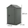 Plastikowy domek ogrodowy Darwin 4x4 zielony