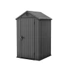Domek ogrodowy Darwin 4x4 plastikowy szary