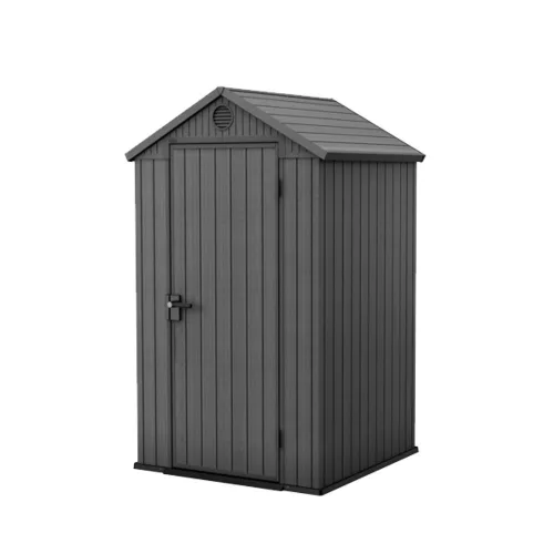Domek ogrodowy Darwin 4x4 plastikowy szary