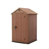 Domek ogrodowy Darwin 4x4 plastikowy brązowy
