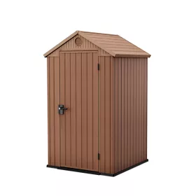 Domek ogrodowy Darwin 4x4 plastikowy brązowy