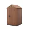 Domek ogrodowy Darwin 4x4 plastikowy brązowy