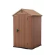 Domek ogrodowy Darwin 4x4 plastikowy brązowy