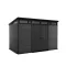 Cortina 2.0 11x7 plastikowy domek ogrodowy szary