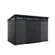 Cortina 2.0 11x7 plastikowy domek ogrodowy szary