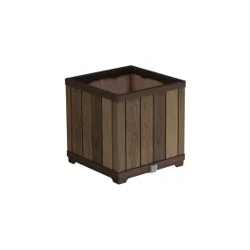 Kwadratowa plastikowa skrzynka na kwiaty Deco 61 L