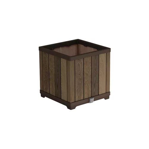 Kwadratowa plastikowa skrzynka na kwiaty Deco 61 L