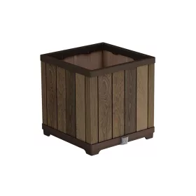 Kwadratowa plastikowa skrzynka na kwiaty Deco 61 l