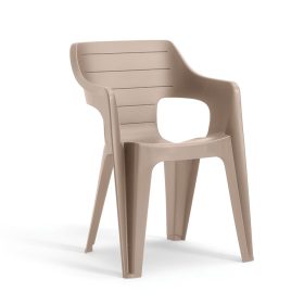   Plastikowe krzesło ogrodowe Bilbao iowback z podłokietnikami