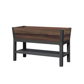   Podwyższona plastikowa donica ogrodowa Deco z dolną półką 110l