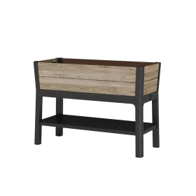   Podwyższona plastikowa donica ogrodowa Deco z dolną półką 110l