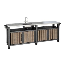   Decocoat unity chef plastikowy stół do grilla ogrodowego 415l