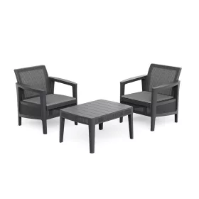 Plastikowy zestaw balkonowy Atlas linea z poduszką