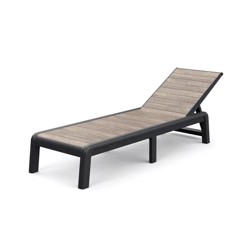 Plastikowy leżak ogrodowy Porto bez poduszek