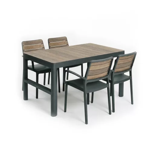 Zestaw mebli ogrodowych Deco Lyon 4+1 fotele