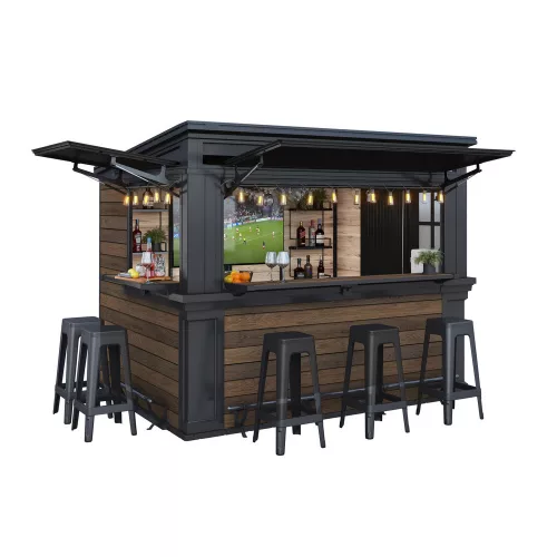 Plastikowy słupek ogrodowy Deco, domek ogrodowy