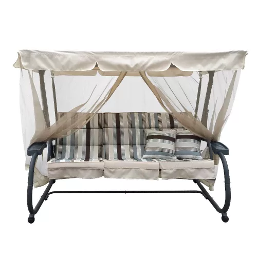Leżak ogrodowy Ines z moskitierą