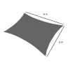 Żagiel przeciwsłoneczny Sunflow prostokąt 3x4 m antracyt