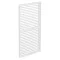 LUXE Panel boczny z listwami (R) 123x218cm do 4 m biały